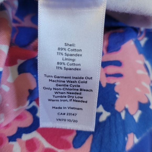 T by talbots size m everyday yoga skort in pink/blue - Picture 3 of 6